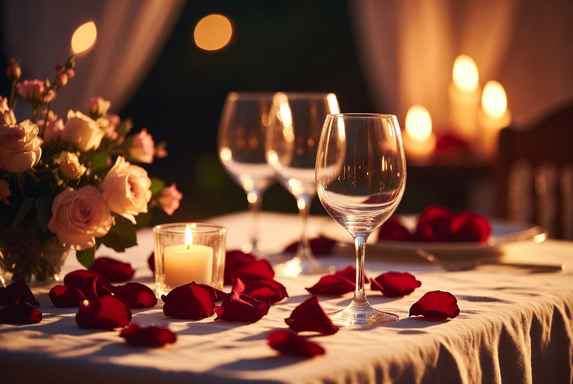 A table laid for two